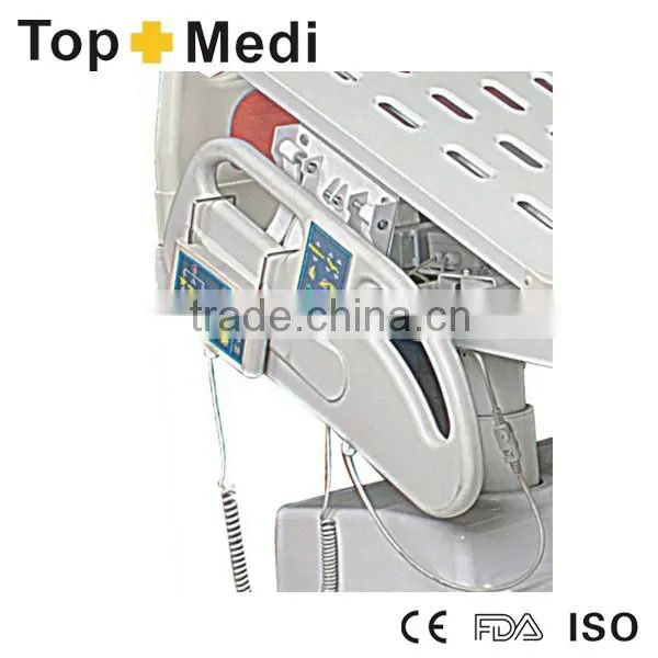 High end medical ABS powder coating steel frame seven function electric hospital bed