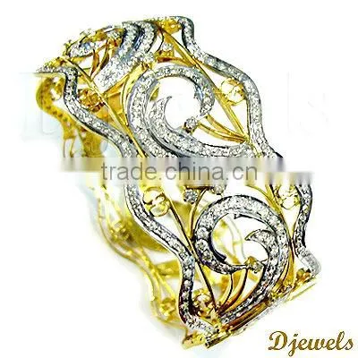 Diamond Gold Bangles, Gold Bangles, diamond Jewelry