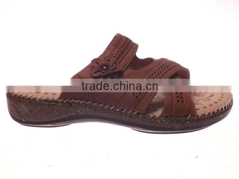 Ladies shoes free samples fashion design mark-thread sole slipper