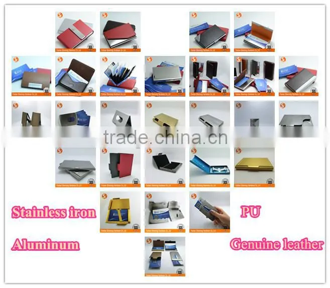 2015 New Best seller machine made sliding business name card holder
