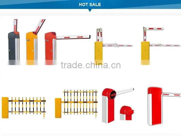 automatic boom barrier gate with rubber on boom