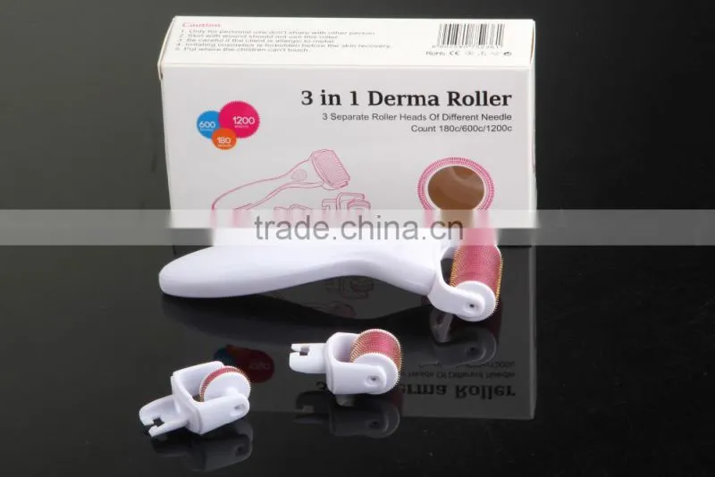 guangzhou factory 1200 needles / 180 needles / 600 needles 3IN1 Derma Roller
