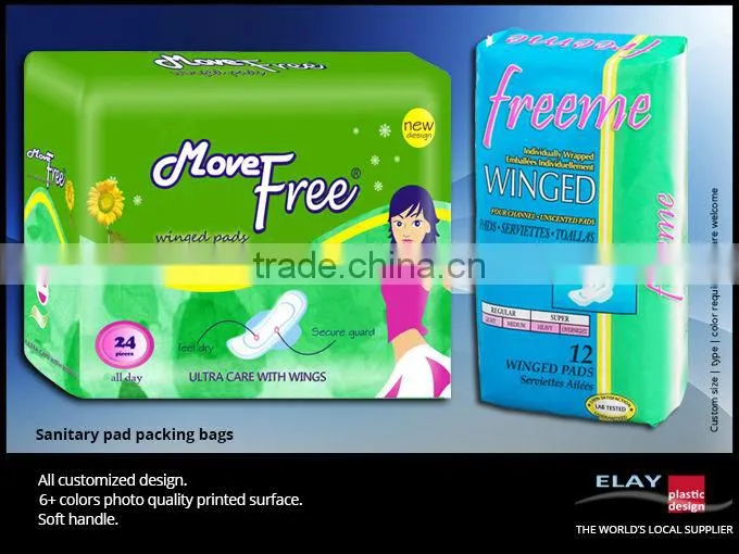 Custom Design Adult diaper packing bag with handle