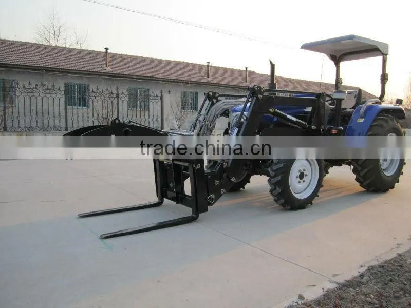 50HP tractor with 4in1 front end loader, log grab, teeth and mesh on the bucket