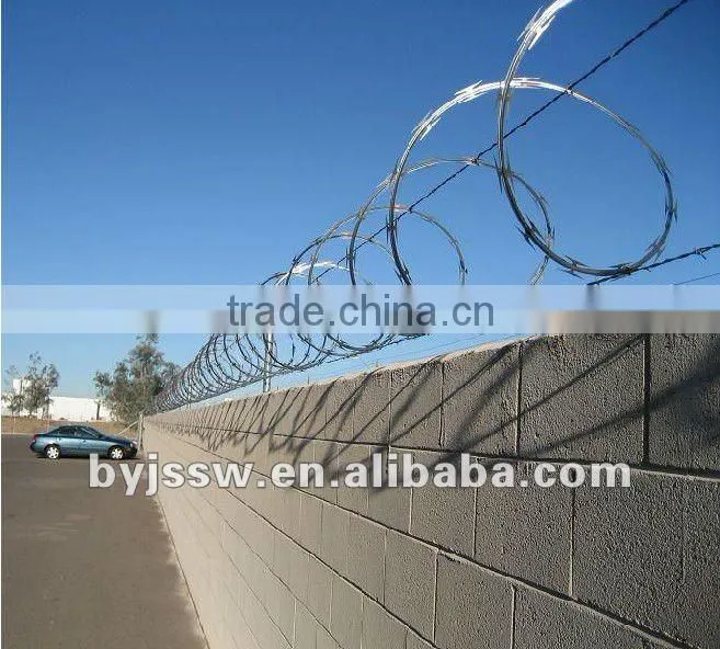 hot-dipped galvanized razor barbed wire