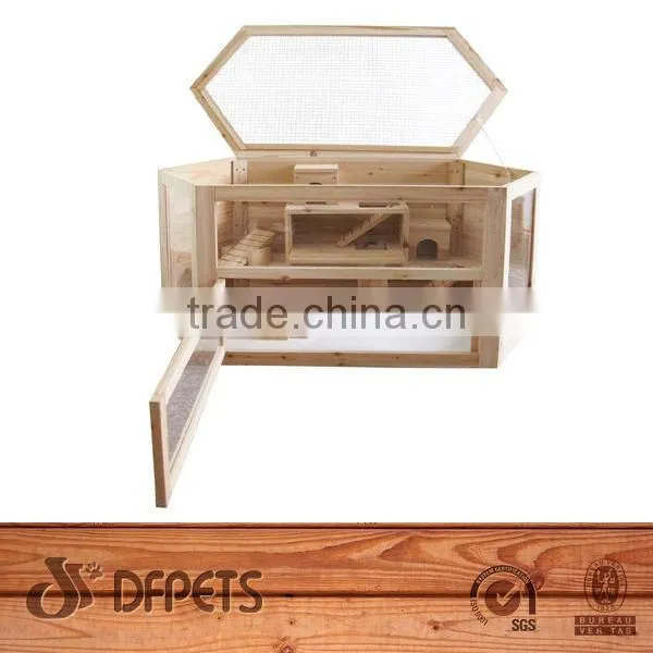 Natural Wood Hamster House DFH002