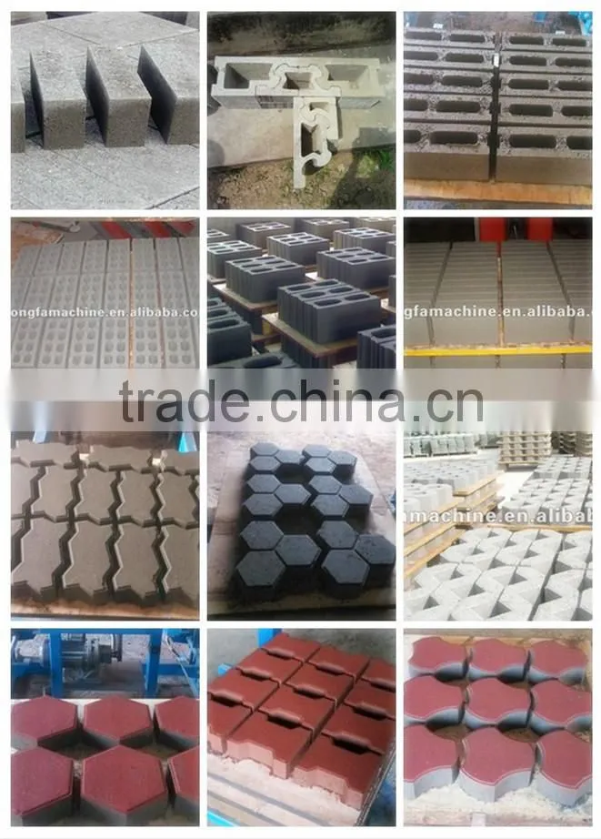Hydraulic cement brick machine / hydroform hollow brick making product / PLC system brick making production
