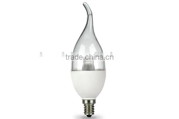CAL35 TUNABLE 200LM 3W EQUAL TO 25W E12 FLAME CANDLE CRYSTAL LIGHT BULB WITH UL STANDARD