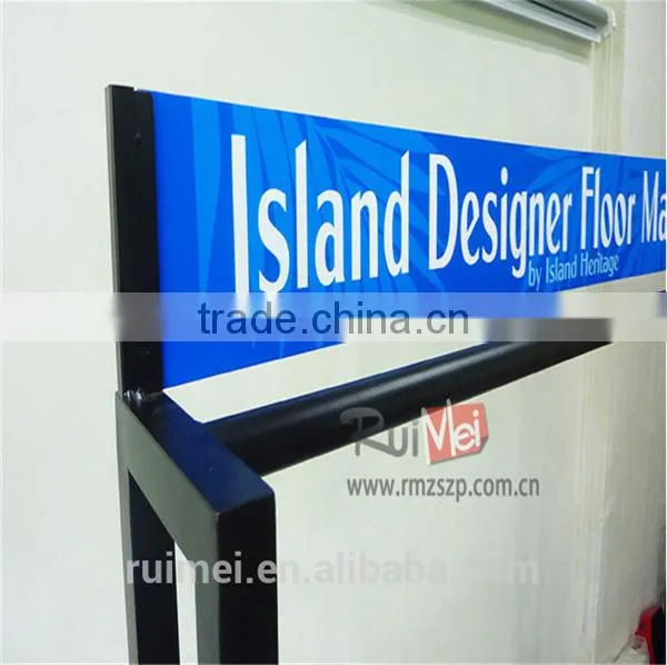Free-Standing Portable Hanging rug Display Metal Rack