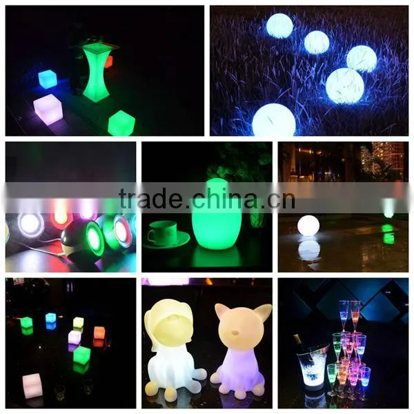 Multi color change egg shaped decorative table lamp for wedding restaurant