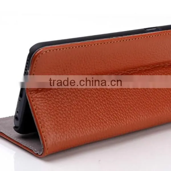 For iphone6 leather flip phone case, foldable leather phone cover, pu leather case for iphone6