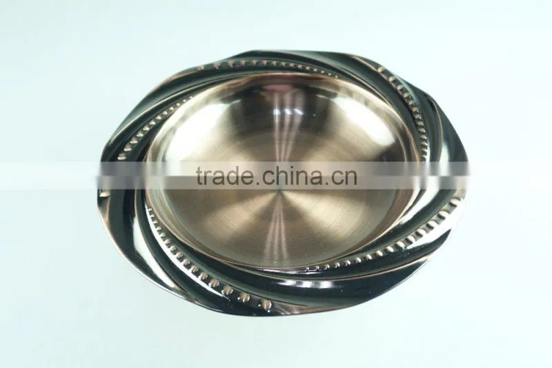 2015 Hot sale Vintage Style Unique golden stainless candy dishes