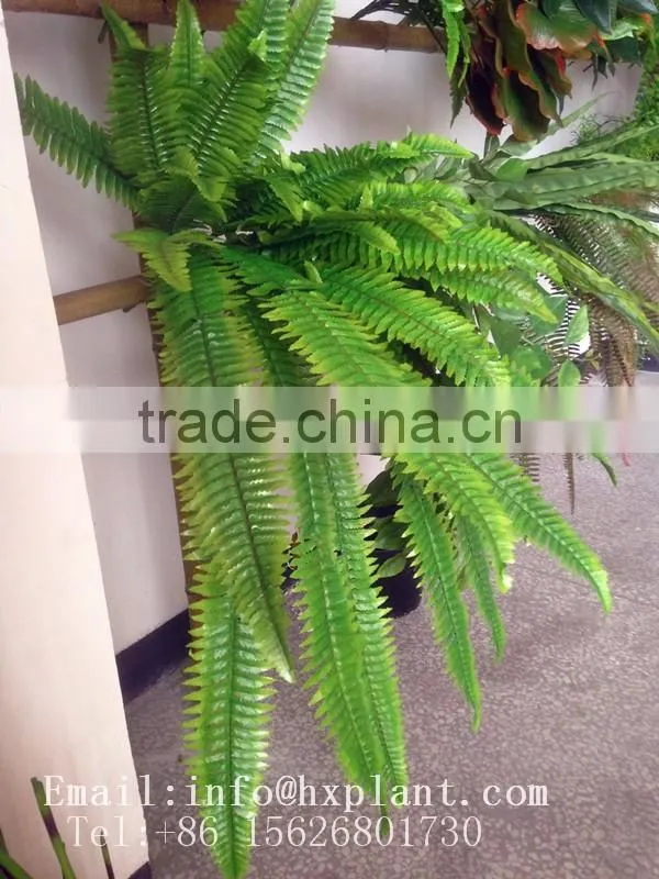 Artificial fern fake green plant decor for dinosaur world theme park