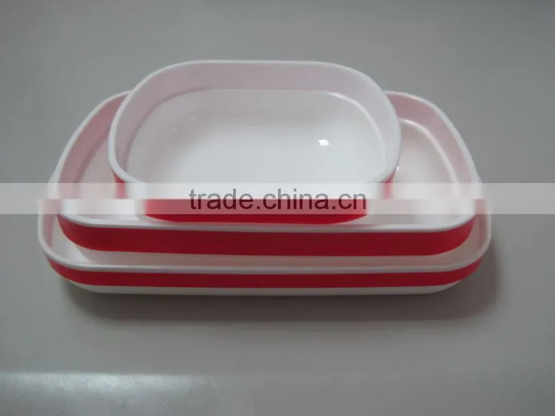 Rotable Large Plate,Two-tone Food Grade Inflight Plate