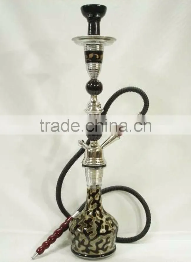 glass metal coloured antique hookah for sale