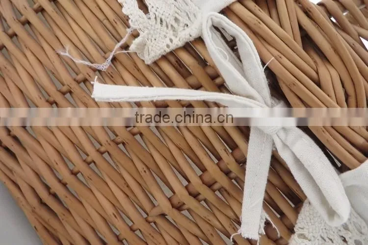 High quality durable handled wicker empty picnic baskets
