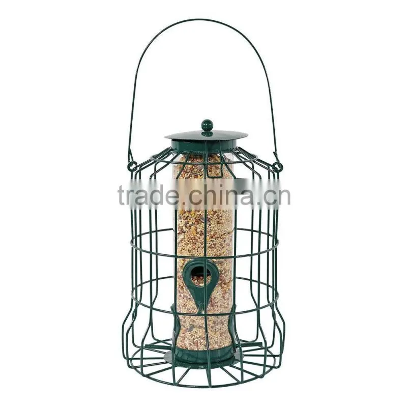 NEW Outdoor 10 Inch Green 4-Peg Squirrel-Proof Wild Bird Feeders