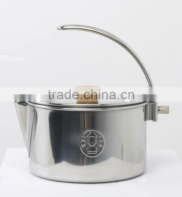 Stainless steel camping coffee pot 4 cups