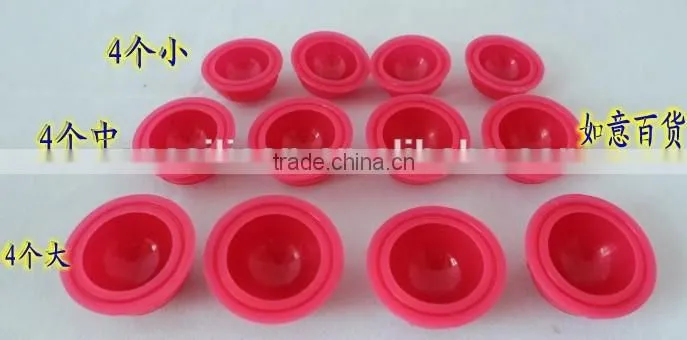 Silicone vacuum suction cupping cup for massage