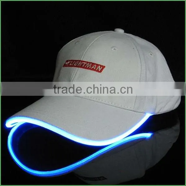 camouflage led cap solar led light cap with 3D embroidery