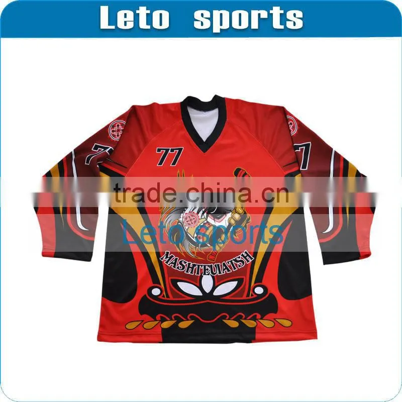 sublimation custom neon green ice hockey jersey ice hockey wear