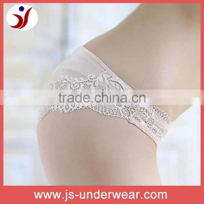 Ladies sexy transparent fancy white lace panties