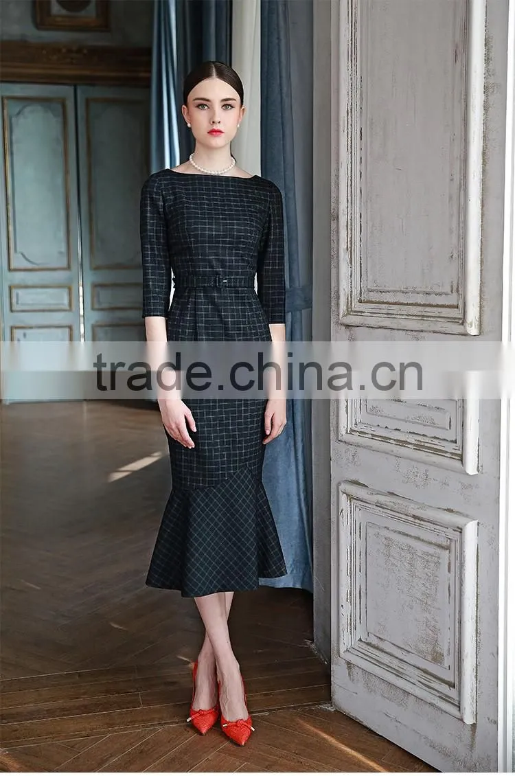 Fashion Design Ladies Elegent Fishtail Long Dress