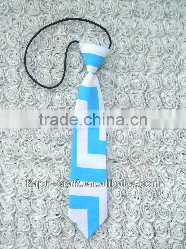 Fancy design cotton boys chevron tie wholesale
