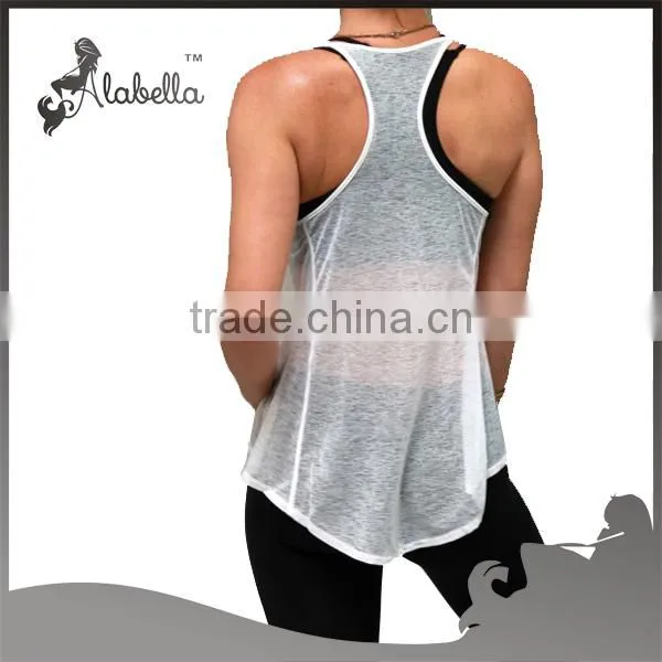 Wholesale singlet loose tank tops for fitness wear