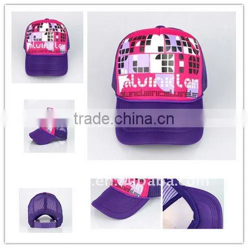 Fashion snap back hats /half mesh trucker caps