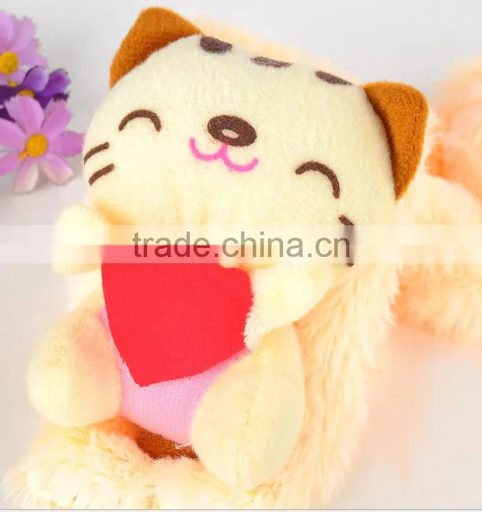 Hot selling new winter children's coral velvet scarf wholesale cartoon fashion kids cotton plain bear