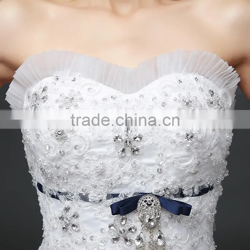 MGOO Customised Ball Gown Floor Length Wedding Dress For Women Christian Wedding Dress Lace Sleeveless Elegant