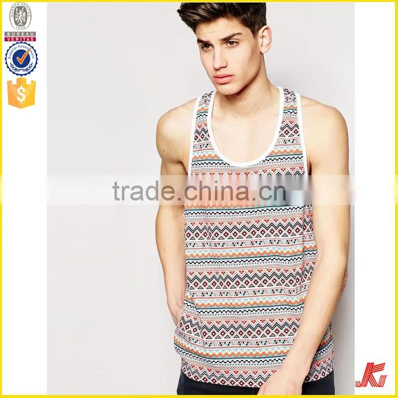100 cotton men tank top