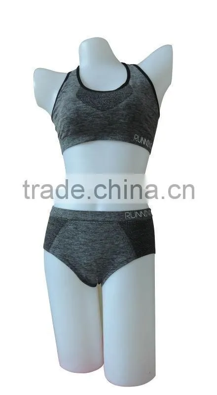 new style seamless woman underwear ladies sport bra & panty