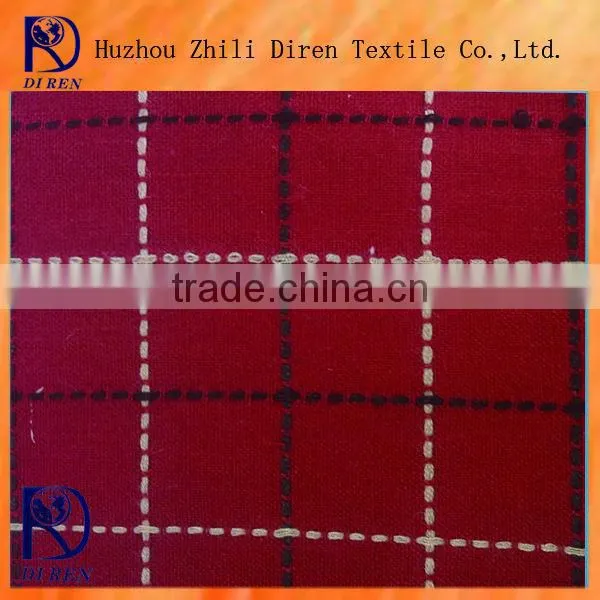 100% cotton breathe freely colors plaid style interlock fabric