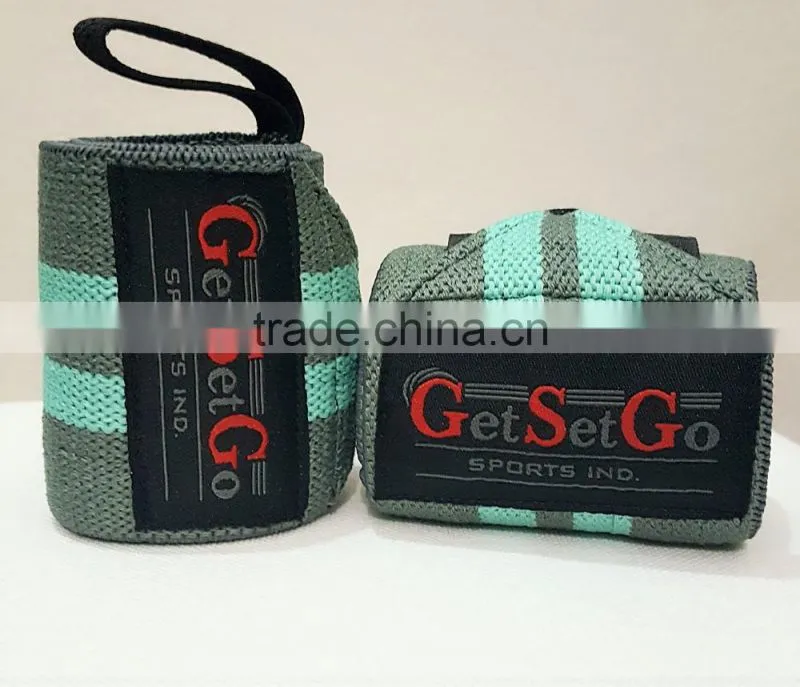 2016 Custom Weight lifting Fitness Wrist Wraps