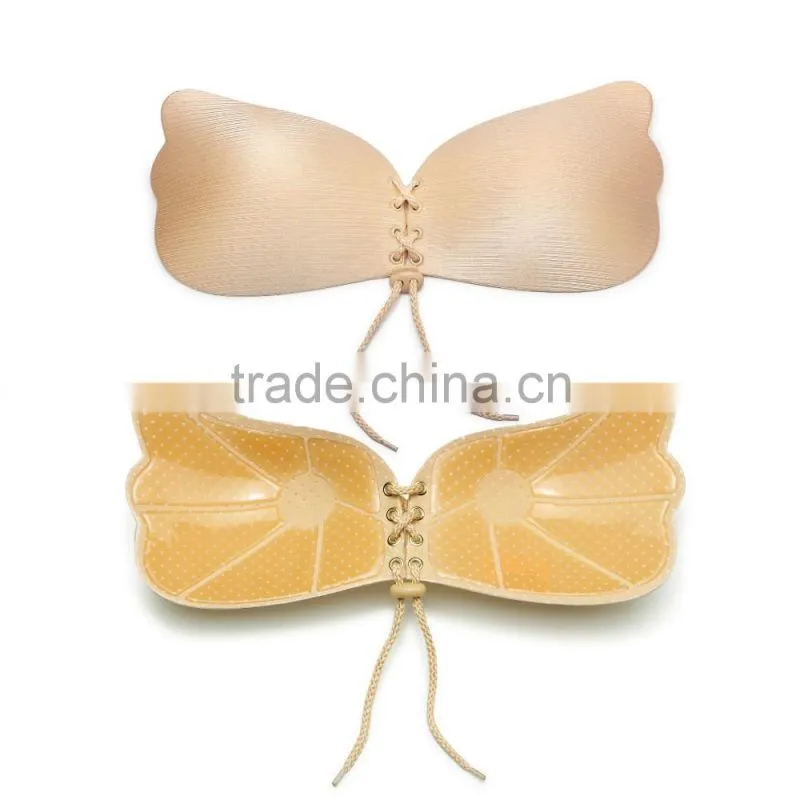 walson Summer women Strapless Self Adhesive Push-up Invisible silicone bra