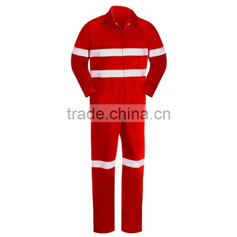 lightweight cotton coveralls with reflective tape