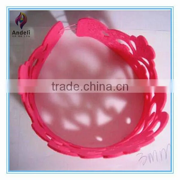 custom cheap small polyester felt children princess crown