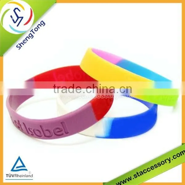 Popular wholesale fashion bracelet silicone rubber bracelet
