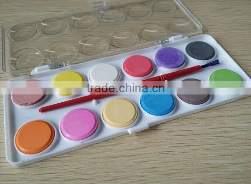 Water colorcake,12 colors water color cake,water color paint set