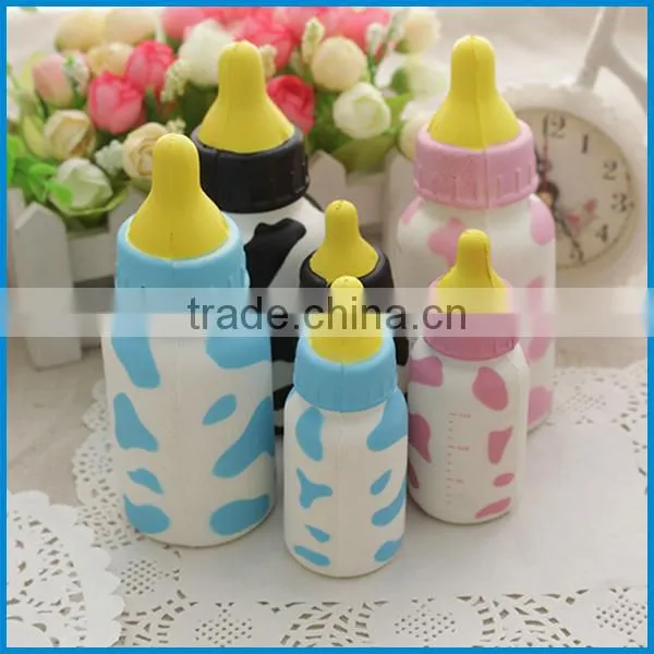 High quality PU soft squishy water bottle slow rising squishy