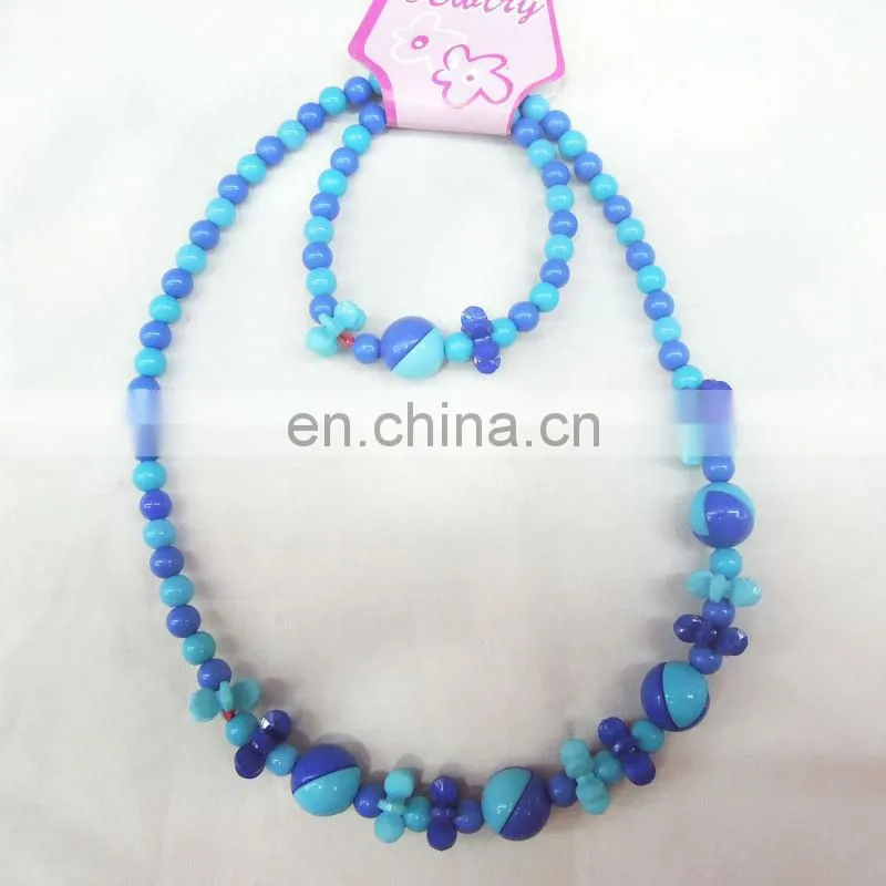 Hot NEW 2015 striped bright color necklace for children