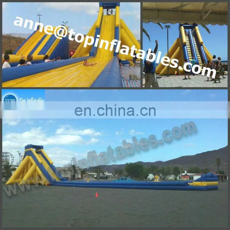 longest inflatable hippo water slide for adult