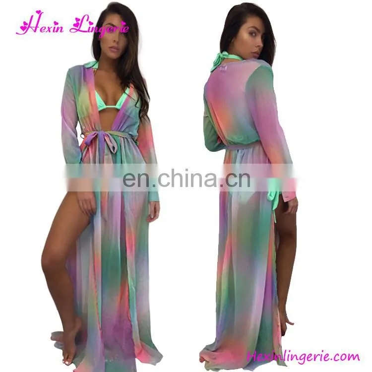 Wholesale Sexy Ladies Swimwear Black Tie Bandage Beach Cover Ups
