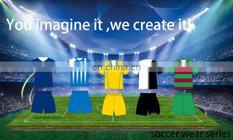 Cheap soccer uniform jersey made in thailand products