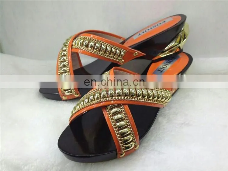 latest ladies slippers shoes and sandals(MD087)