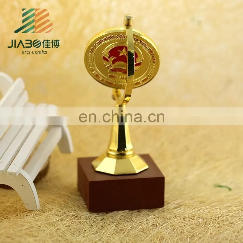 Jiabo custom wholesale trophy parts gold metal trophy cup award