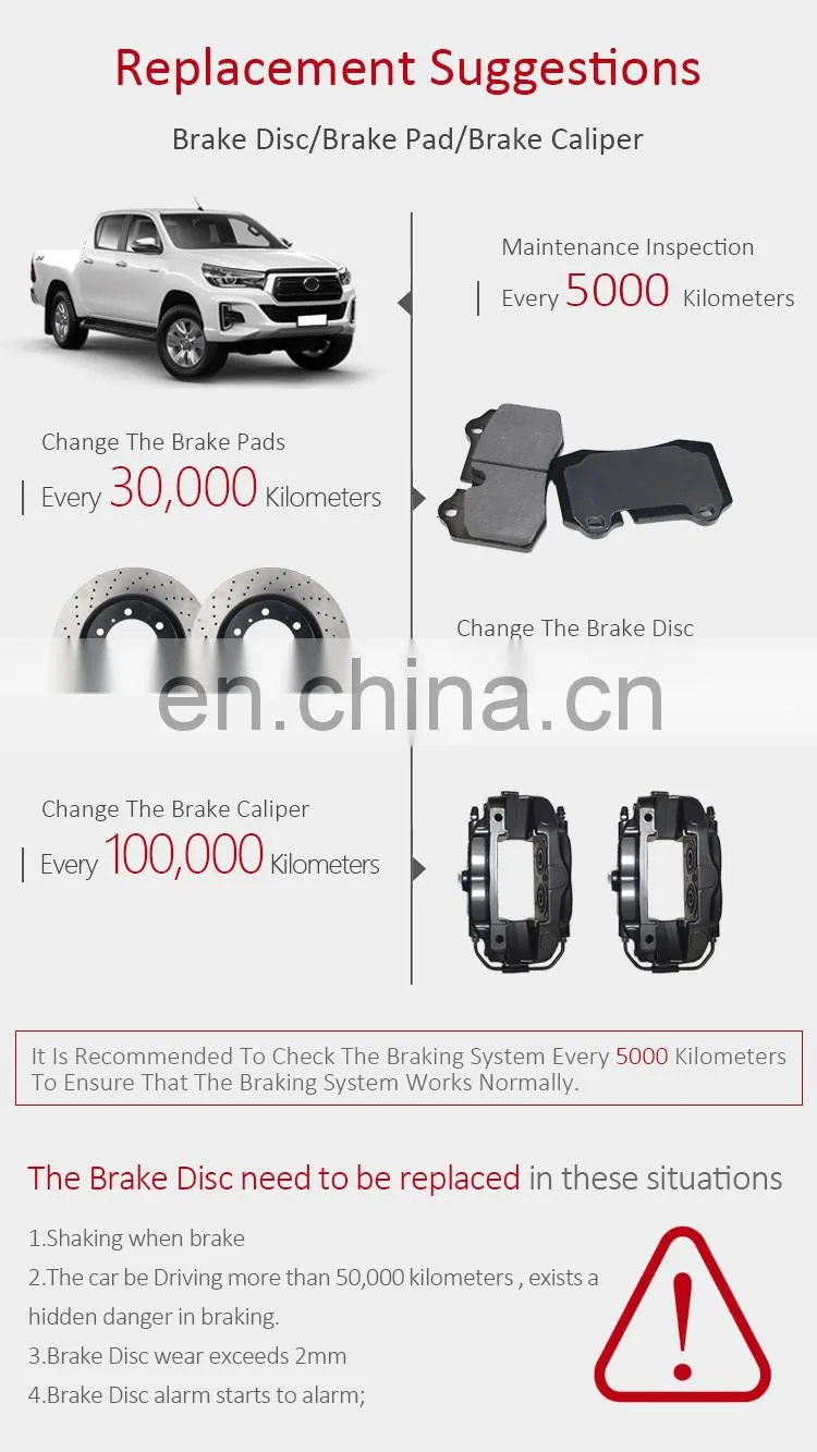 IFOB car auto 17 inch front wheel Modified Brake for HILUX 2011- 2015- brake caliper F40 4 pistons ST-01