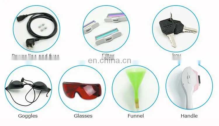 fashion design pink color opt definition depilation hair removal laser machine